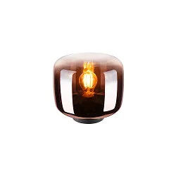 Luminaria de mesa PANTILO cilíndrico E27, cobre regulable