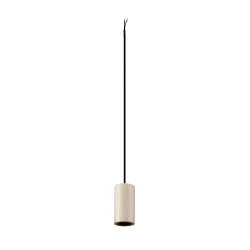 Luminaria colgante FITU PD STONE E27 IP20, beige regulable
