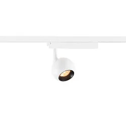 Foco monofásico LIGHT EYE® 2.0 conmutable, giro cardánico, en forma de bala IP20, blanco mate 