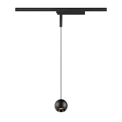 Luminaria colgante de 1 fase LIGHT EYE® 2.0 abajo, conmutable, en forma de bala IP20, negro mate 
