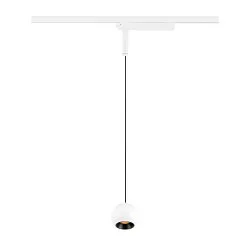 Luminaria colgante de 1 fase LIGHT EYE® 2.0 abajo, conmutable, en forma de bala IP20, blanco mate 