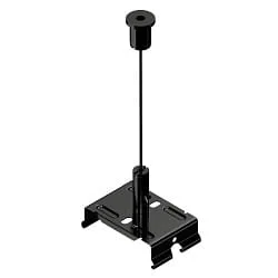 Sistema de iluminación de fila continua suspensión de la cadena EASYLIGHT SCK 3000 BK, negro
