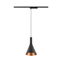 1-phase pendant luminaire LALU® SET CONE 15 with shade, CCT Switch, set of 1 IP20, black dimmable
