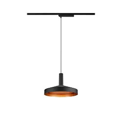 1-phase pendant luminaire LALU® SET TETRA 24 with shade, CCT Switch, set of 1 IP20, black dimmable