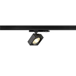3-phase spot EURO CUBE 2 M PHASE flat, square, cardanic IP20, black dimmable