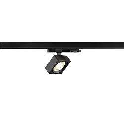 3-phase spot EURO CUBE 2 M PHASE flat, square, cardanic IP20, black dimmable