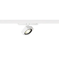 3-phase spot EURO CUBE 2 M DALI flat, square, DALI controllable, cardanic IP20, black, white dimmable