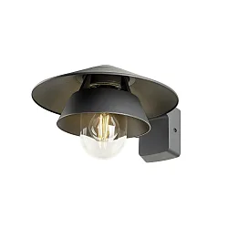 Luminaria de pared SEJERO E27 IP65, antracita regulable
