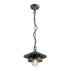 Luminaria colgante SEJERO E27 IP65, antracita regulable