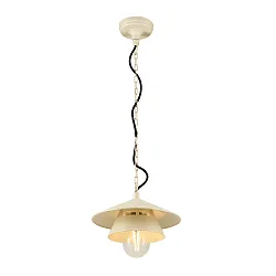 pendant luminaire SEJERO E27 IP65, beige dimmable