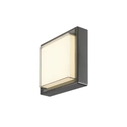 outdoor wall luminaire AINOS SLIDE WL PHASE CCT square, CCT Switch IP65, black dimmable