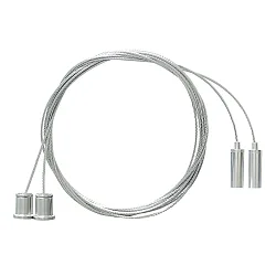 Suspensión del techo TUBULAR P 2 piezas, plata