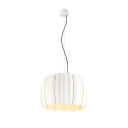 Luminaria colgante HAVEN 50 con portalámpara, con baldaquino E27 IP20, blanco