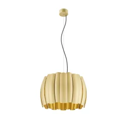 Luminaria colgante HAVEN 50 con portalámpara, con baldaquino E27 IP20, dorado