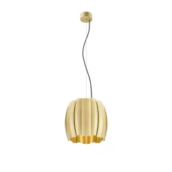 Luminaria colgante HAVEN 35 con portalámpara, con baldaquino E27 IP20, dorado
