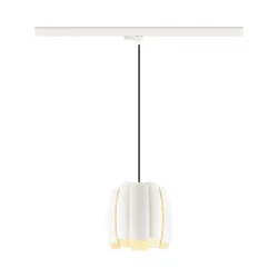 Luminaria colgante trifásica HAVEN 25 con portalámpara E27 IP20, blanco