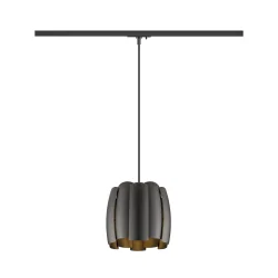 Luminaria colgante de 1 fase HAVEN 25 con portalámpara E27 IP20, negro
