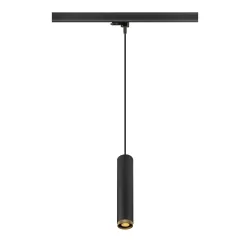 Luminaria colgante trifásica GRIP! L 3PH PD QPAR51 con portalámpara GU10 IP20, dorado, negro
