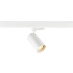 Foco trifásico ENOLA 2.0 M 3PH SINGLE QPAR51 de 1 llama, con portalámpara GU10 IP20, blanco