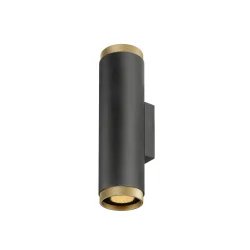 Luminaria de pared GRIP! L WL UP/DOWN Arriba-Abajo, de 2 llamas, directo / indirecto GU10 IP20, dorado, negro