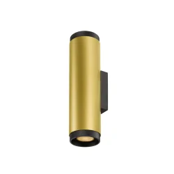 Luminaria de pared GRIP! L WL UP/DOWN Arriba-Abajo, de 2 llamas, directo / indirecto GU10 IP20, dorado, negro
