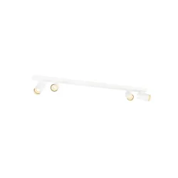 Luminaria de techo ENOLA 2.0 M CL QUAD. QPAR51 LONG de 4 llamas, lang, con portalámpara GU10 IP20, blanco