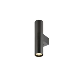Luminaria de pared ENOLA 2.0 S WL DOUBLE PAR11 de 2 llamas, con portalámpara GU10 IP20, negro