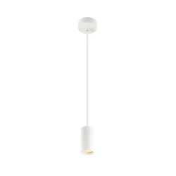 Luminaria colgante PENDELLEUCHTE ENOLA 2.0 S PD SINGLE PAR11 de 1 llama, con portalámpara GU10 IP20, blanco