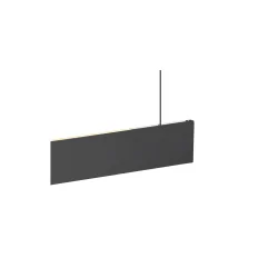Luminaria colgante LINIUS 120 PD DALI ROSETTE controlable por DALI, con baldaquino IP20, negro regulable
