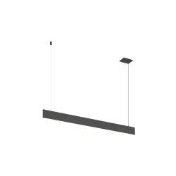 Luminaria colgante LINIUS 120 PD DALI RECESSED versión incorporada, controlable por DALI IP20, negro regulable