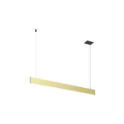 Luminaria colgante LINIUS 120 PD DALI RECESSED versión incorporada, controlable por DALI IP20, latón regulable