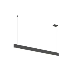 Luminaria colgante LINIUS 150 PD DALI RECESSED versión incorporada, controlable por DALI IP20, negro regulable