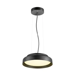 pendant luminaire OVANA 44 PD LED ZIGBEE TW tunable white, ZigBee controllable IP20, black dimmable