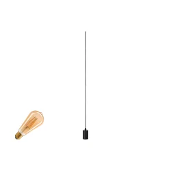 Luminaria colgante trifásica FITU PD 3PH SET juego de 1, con adaptador, con portalámpara E27 IP20, negro regulable