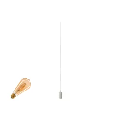 Luminaria colgante trifásica FITU PD 3PH SET juego de 1, con adaptador, con portalámpara E27 IP20, blanco regulable