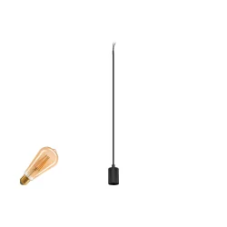 Luminaria colgante trifásica FITU PD 3PH SET RIBBED juego de 1, con adaptador, con portalámpara, acanalada E27 IP20