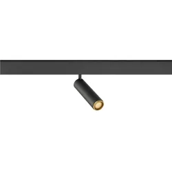 Proyector para raíl GRIP! M 48V DALI (DEEP & RECESSED TRACK) cardánico IP20, dorado, negro regulable