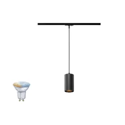 1-phase pendant luminaire ASTO TUBE SMART SET 1PH PD GU10 set of 1, ZigBee controllable, with lamp socket GU10 IP20