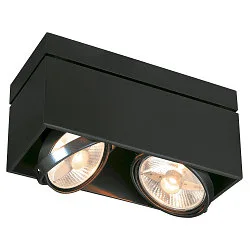 Luminaria de techo KARDAMOD SURFACE SQUARE ES111 angular, doble GU10, blanco