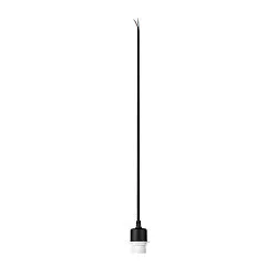 Luminaria colgante FENDA sin pantalla, con cable abierto E27 IP20, negro regulable