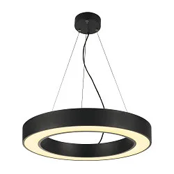 Luminaria colgante MEDO® RING 60 1-10V forma del anillo IP20, negro regulable