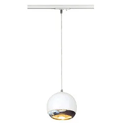 Luminaria colgante de 1 fase LIGHT EYE 150 QPAR 111 GU10, cromo, blanco