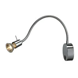 Luminaria de pared DIO FLEX PLATE QPAR51 WL GU10, cromo