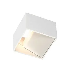 Luminaria de pared LOGS IN angular, blanco