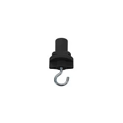 Adaptador trifásico S-TRACK aislado, con gancho, mecánico, universal, negro