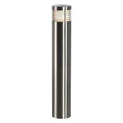 Luminaria de pie para exteriores VAP SLIM E27 IP44, acero inoxidable