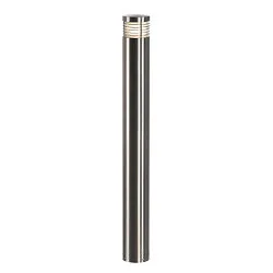 Luminaria de pie para exteriores VAP SLIM E27 IP44, acero inoxidable