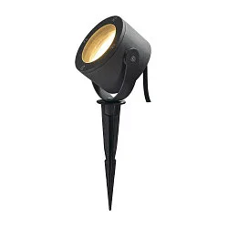 Outdoor Spike luminaire SITRA 360 SPIKE, 1-head, 29cm, IP44 IK04, GX53, swivelling 90°, with cable, anthracite