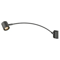 Luminaria de exposición MYRA DISPLAY CURVE de 1 llama, giratorio, con brazo articulado, inclinable GU10 IP55