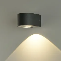 Luminaria de pared para exteriores ANIA IP65, antracita 